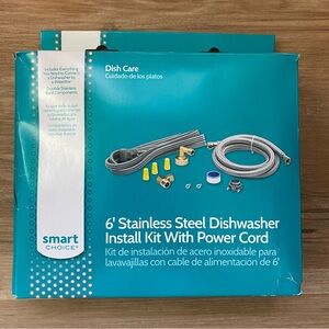 Smart Choice Stainless Steel Dishwasher Install Kit
